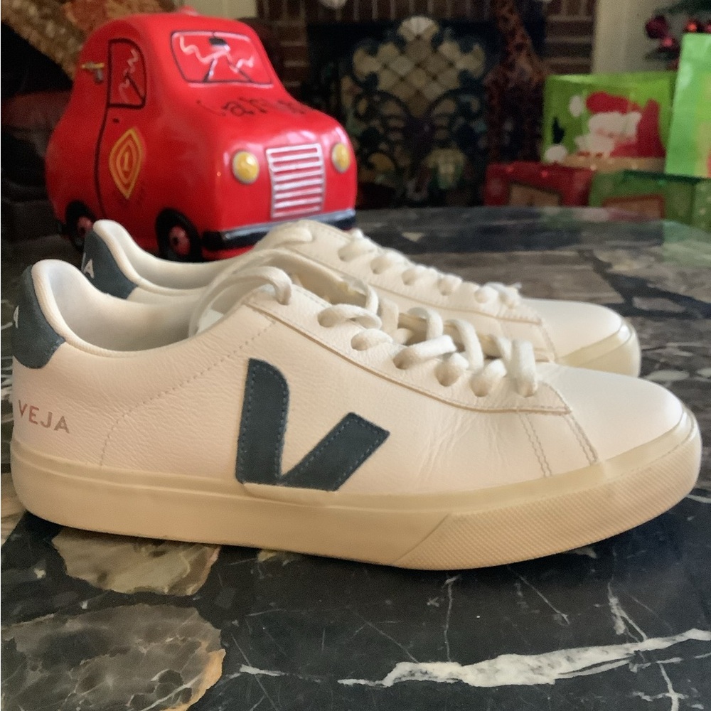 Vega campo white California leather men’s sneakers size 7 - Picture 3 of 11